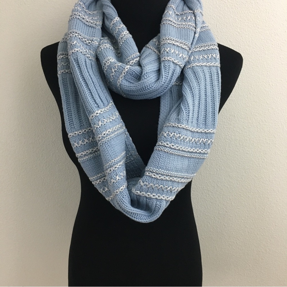 Light Blue Infinity Scarf